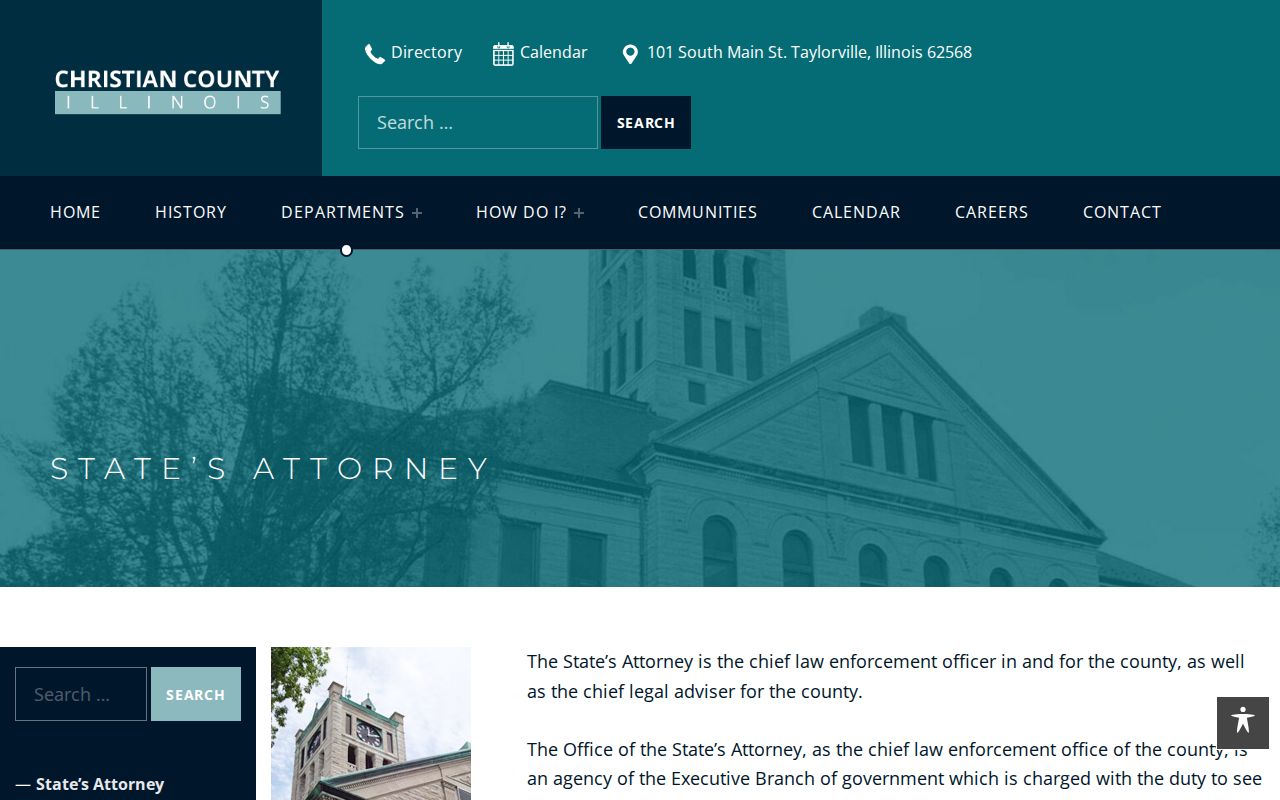 Christian County State's Attorney official webpage