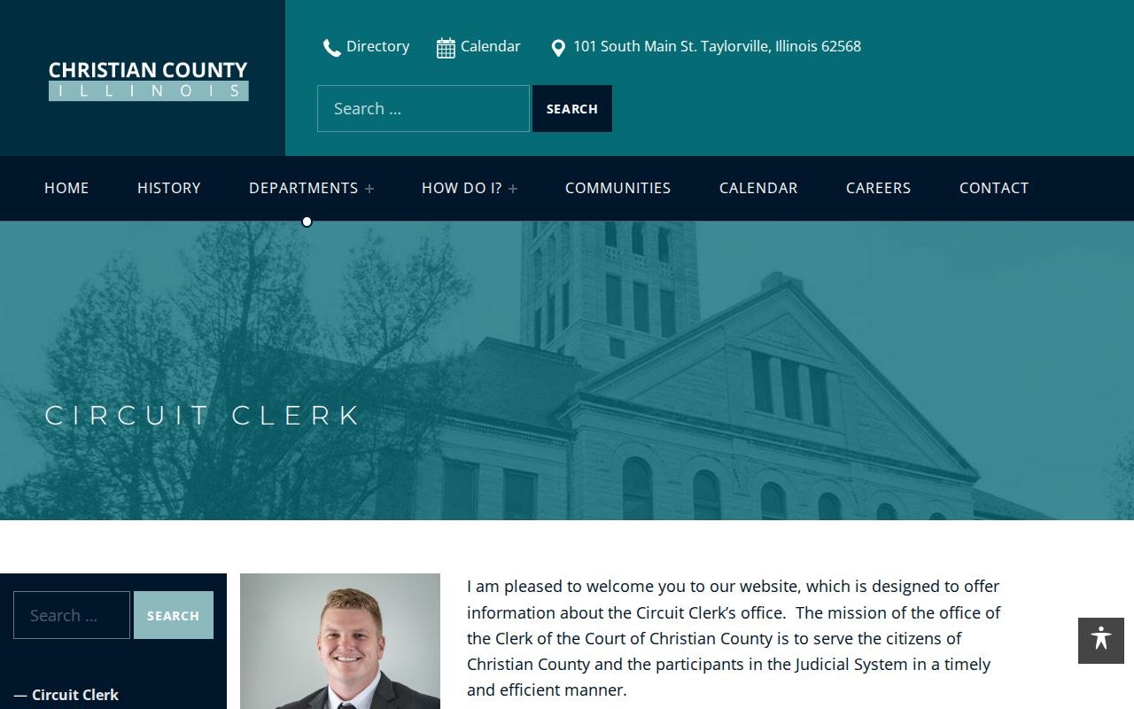 Christian County Circuit Clerk official webpage