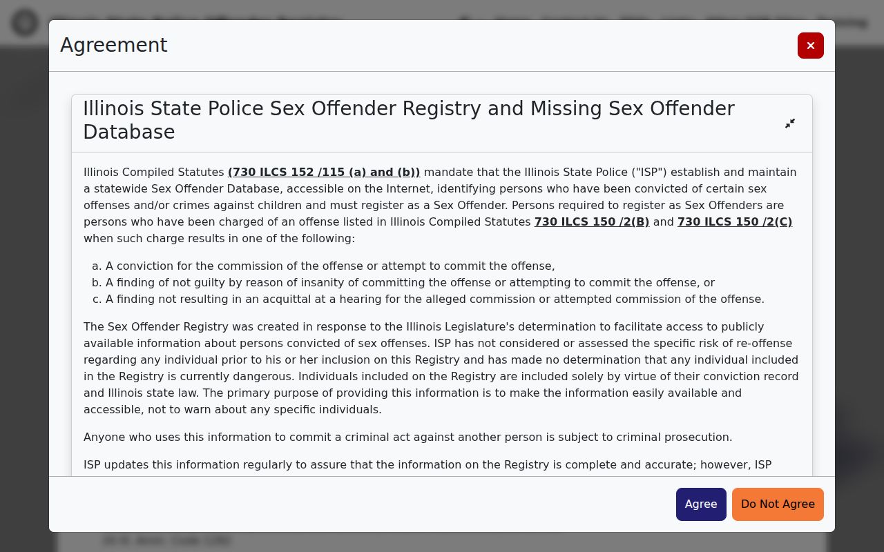 Christian County sex offender registry Offender Registration Unit