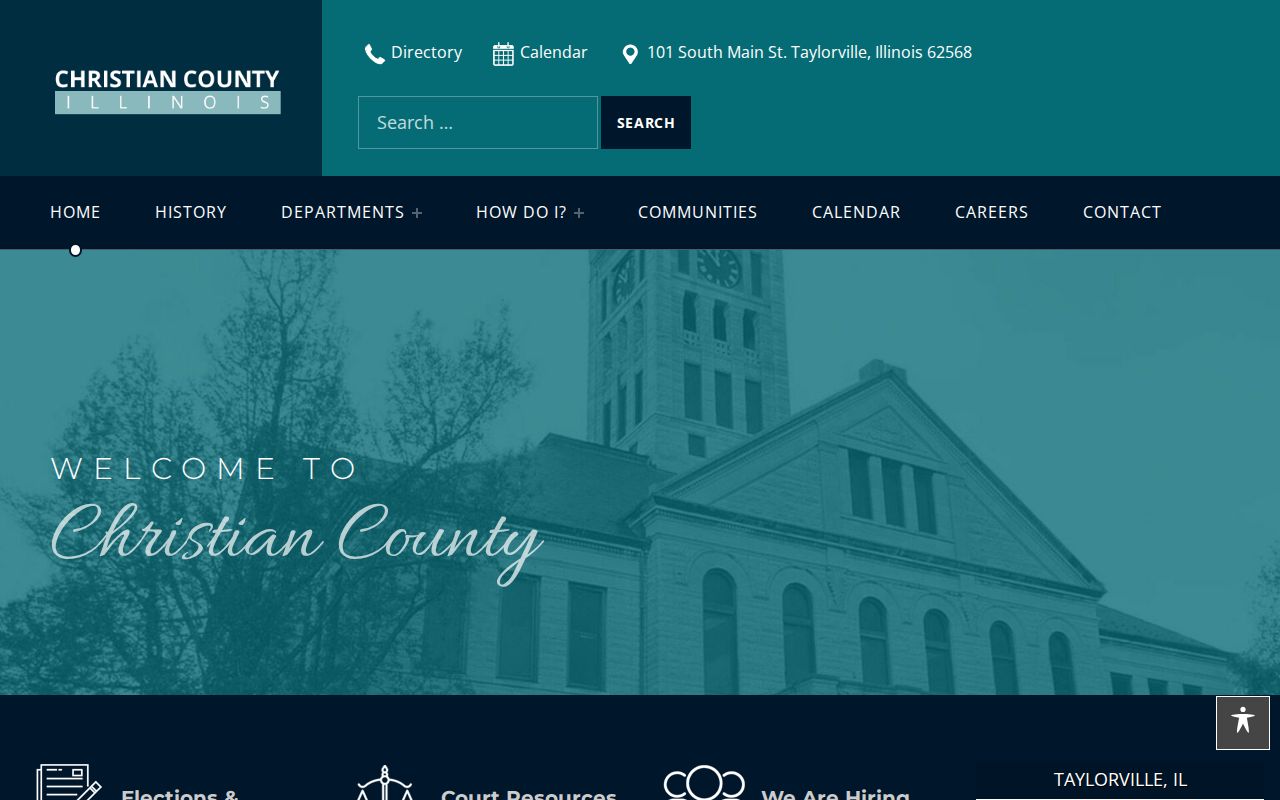 Official Christian County government website entry point